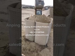 सैन्य गढ़ स्टील हेस्को गोला-बारूद यौगिकों के लिए रक्षात्मक बाधाएं